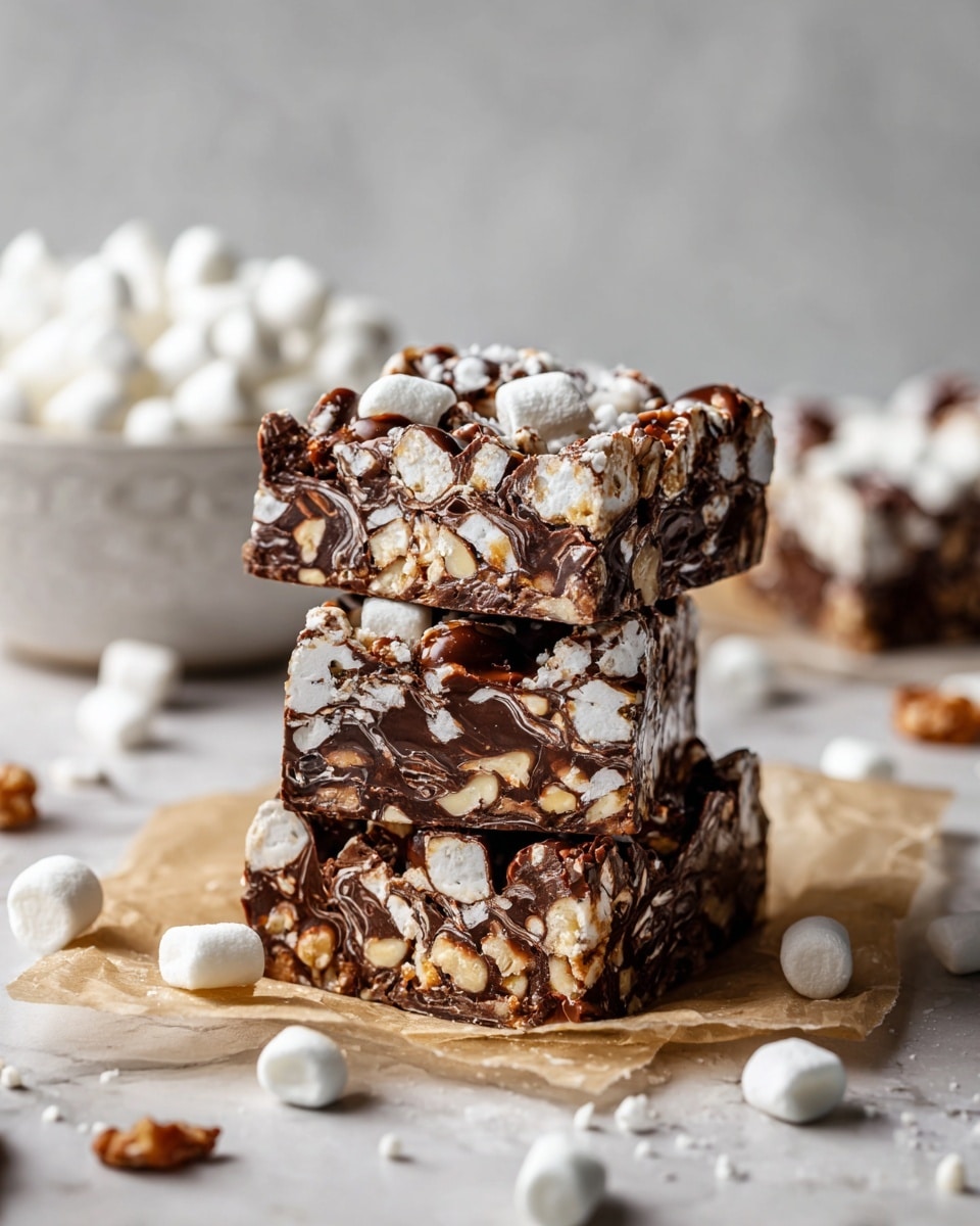 Crunchy, Chewy, Chocolatey: Easy Rocky Road Bark Recipe